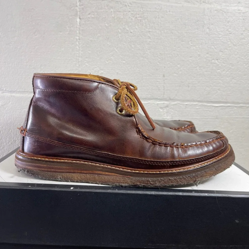Sperry Top Sider‎ Gold Cup Brown Leather Chukka Boots Lace up Men's Size 8 M
